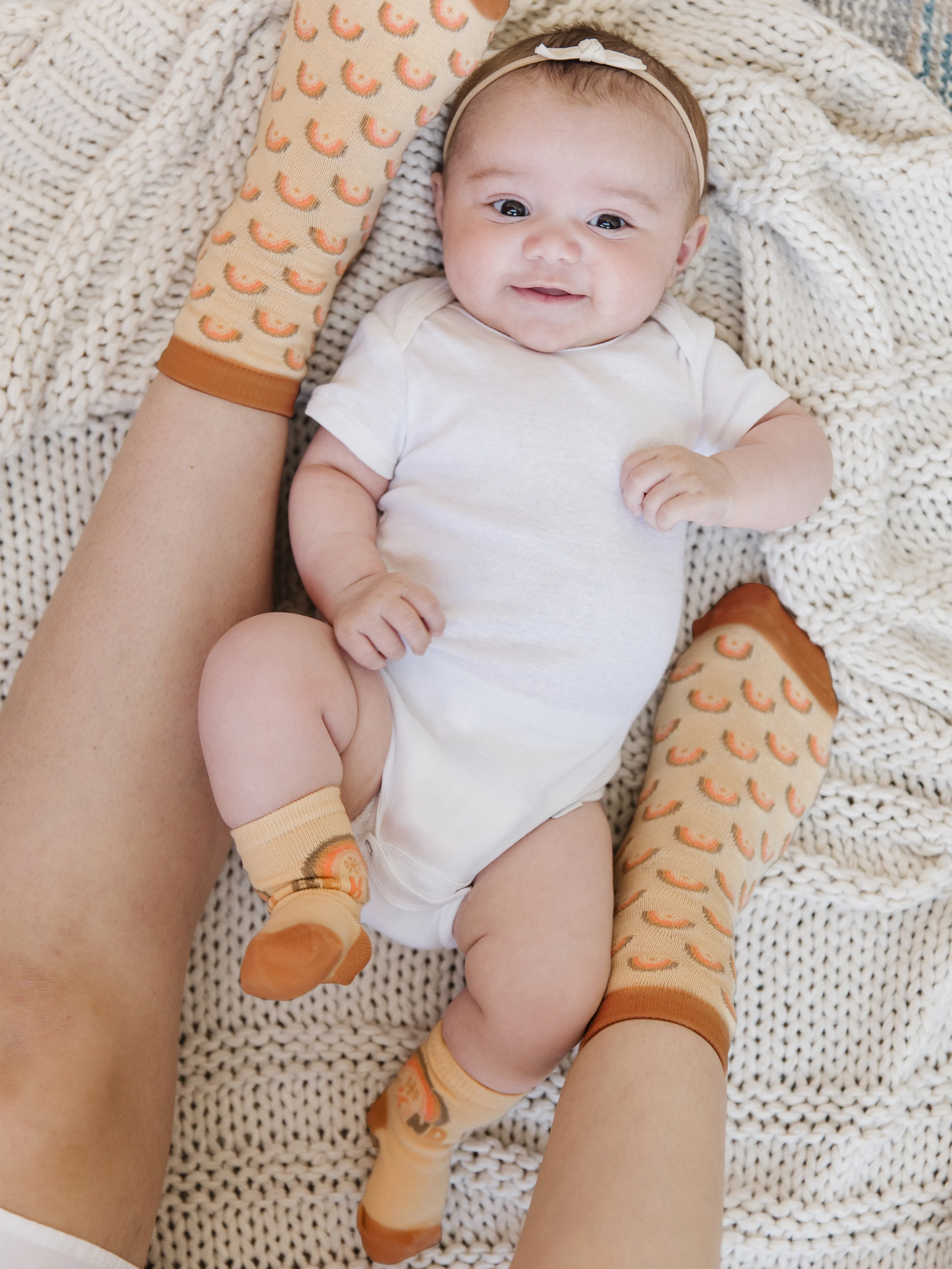 Mama & Me Matching Socks Set - Be Kind Rainbows - Image 4