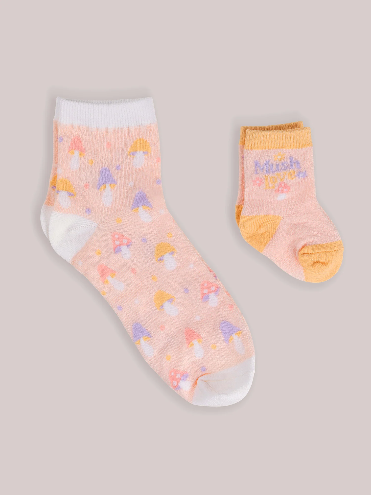 Mama & Me Matching Socks Set - Mushy Love - Image 3